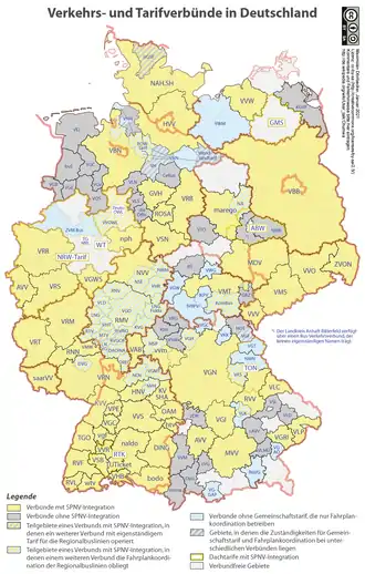 Liste Deutscher Tarif- Und Verkehrsverbünde - Wiki